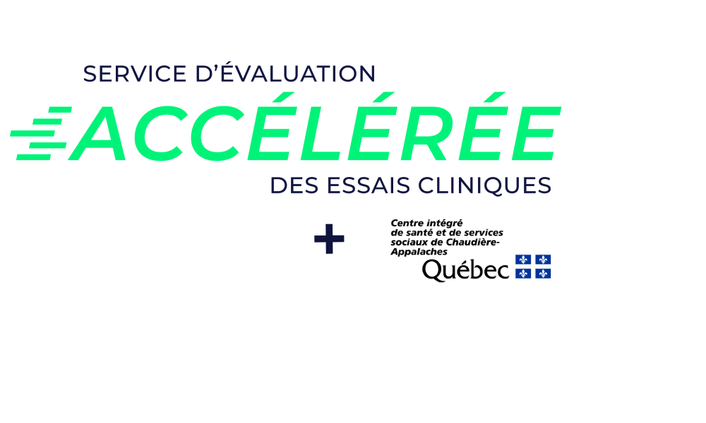 Image de couverture avec logo du Service d'évaluation ACCÉLÉRÉE et le logo du CISSS de Chaudière-Appalaches en français
